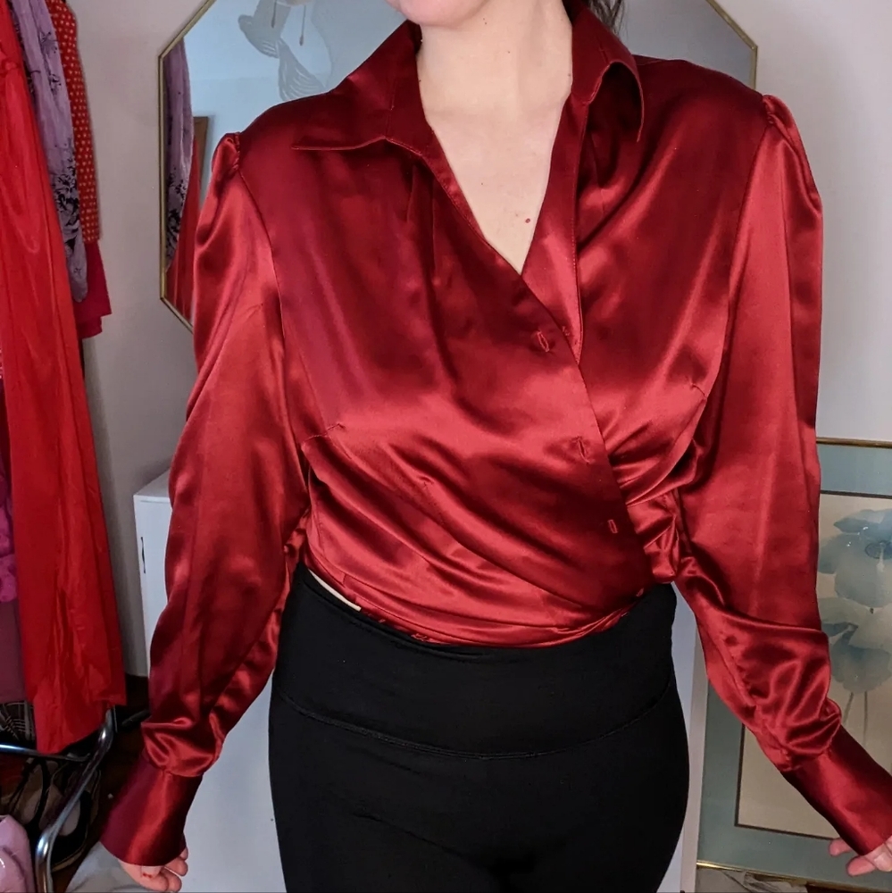 Satin-y Blouse by East 5th